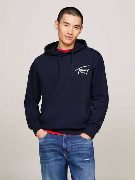 Polerón Hoodie Con Logo Distintivo Azul Tommy Jeans-0