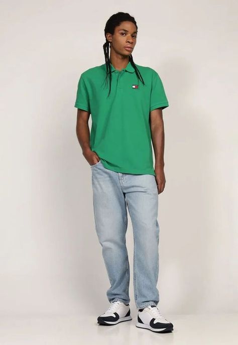 Polo Regular Fit Con Parche Verde Tommy Jeans-1