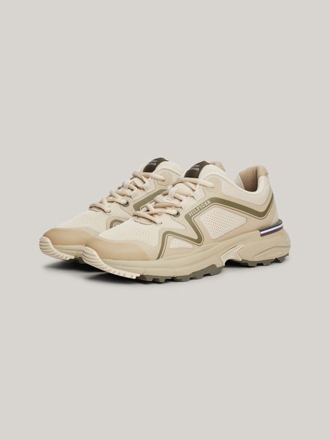 Zapatillas Runner Tech Con Logo Beige Tommy Hilfiger-0