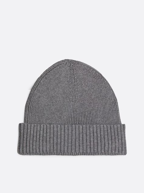 Gorro Solid Y Logo Gris Tommy Hilfiger-2