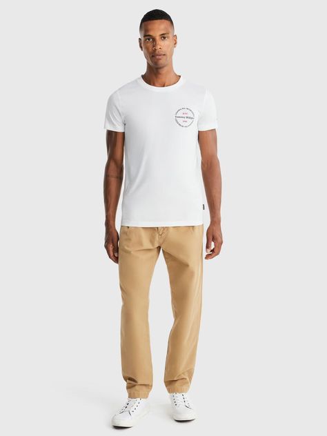 Polera Con Logo Redondo Blanco Tommy Hilfiger-1