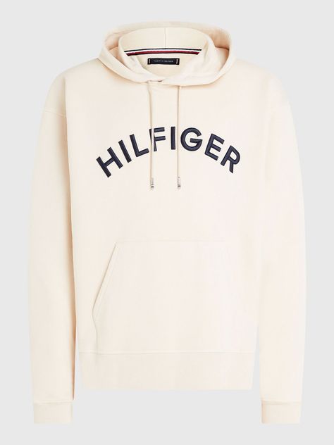 Polerón Sport Hoodie Logo Arqueado Beige Tommy Hilfiger-4