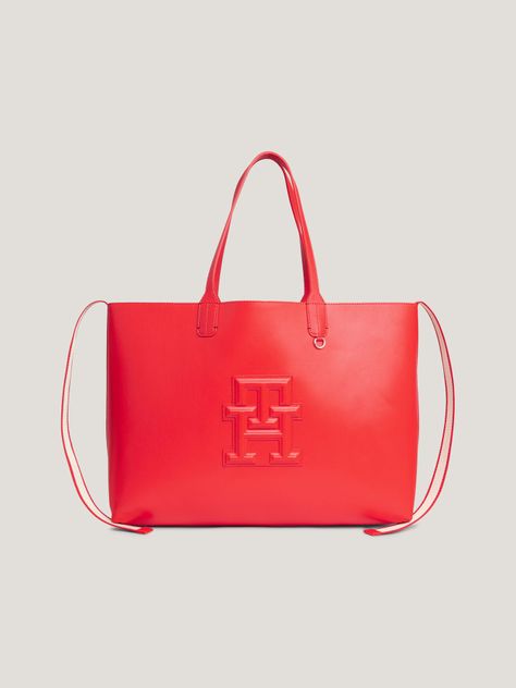 Tote Iconic Monogram Rojo Tommy Hilfiger-0