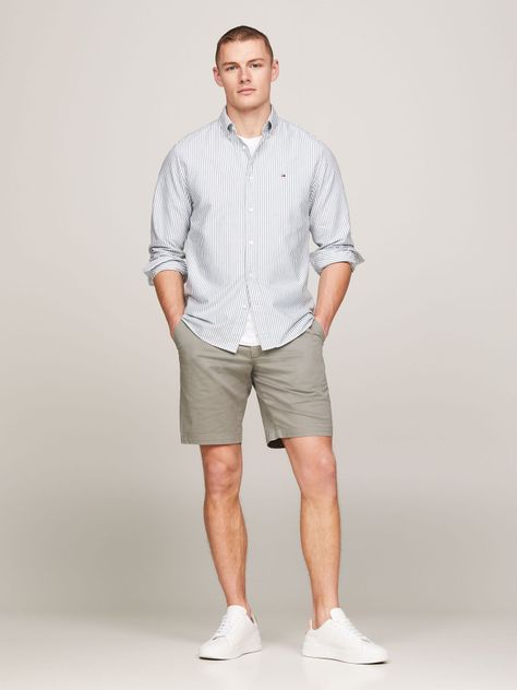 Camisa Heritage De Rayas Regular Fit Verde Tommy Hilfiger-1