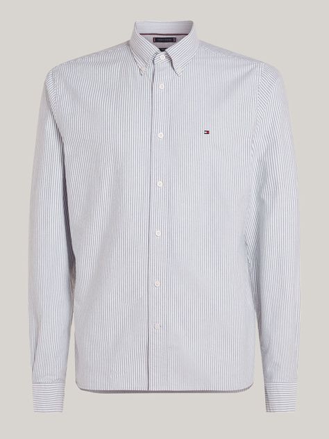 Camisa Heritage De Rayas Regular Fit Verde Tommy Hilfiger-5