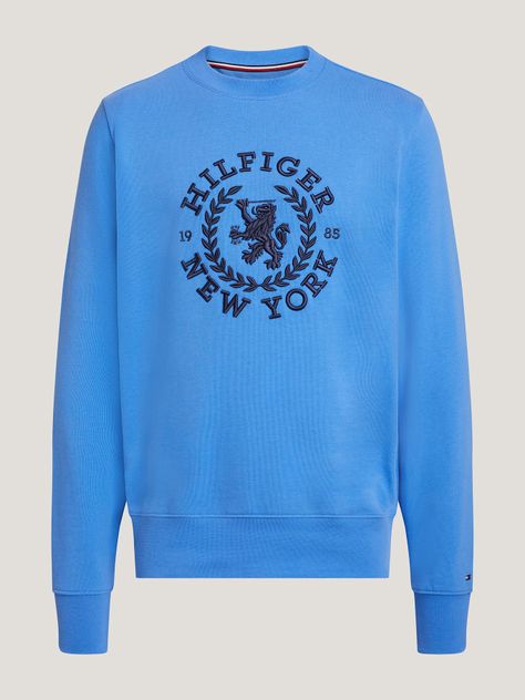 POLERÓN I CREST LOGO CELESTE TOMMY HILFIGER-4