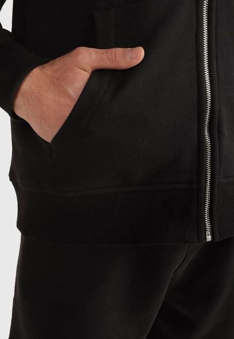 POLERÓN HOODIE LETTERMAN CIERRE NEGRO TOMMY JEANS-4