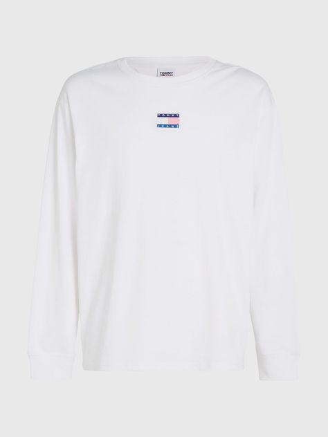 Polera Relaxed Universitaria Blanco Tommy Jeans-4