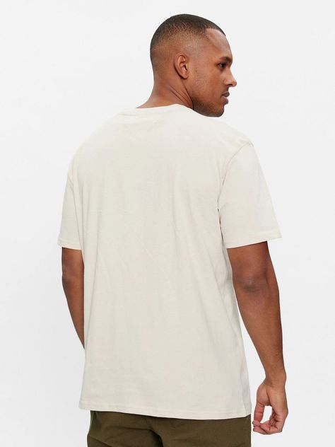 Polera Regular Linear Logo Beige Tommy Jeans-2