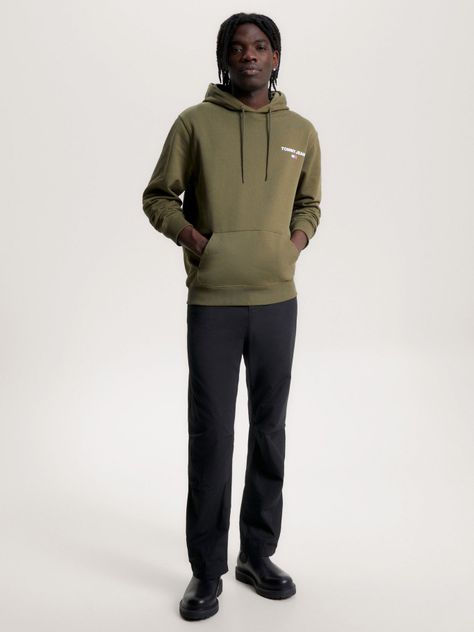 Polerón Hoodie Logo Gráfico Verde Tommy Hilfiger-1