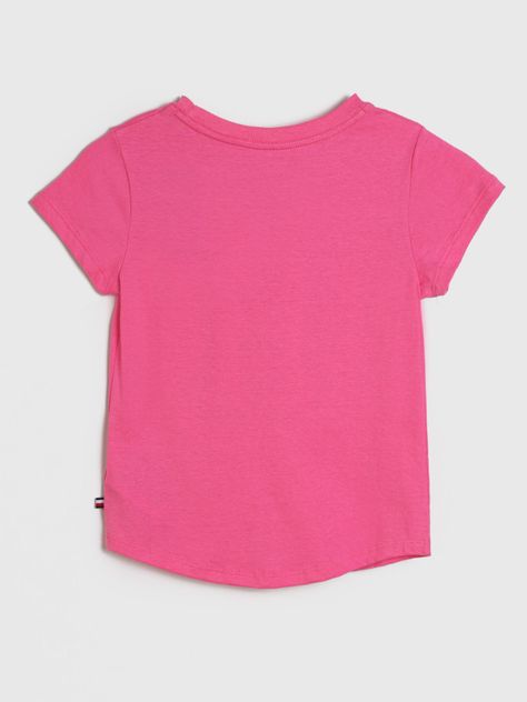 Polera Con Logo De Parches Rosado Tommy Hilfiger-1