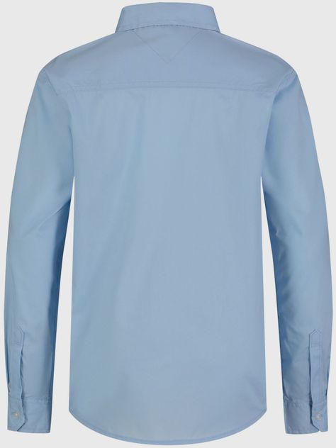 Camisa Essential Con Logo Celeste Tommy Hilfiger-1