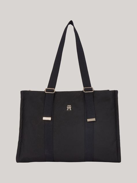 Tote Monogram Plaque Negro Tommy Hilfiger-0