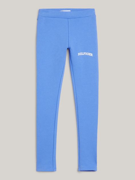 Leggins Solid Logo Monotype Celeste Tommy Hilfiger-4