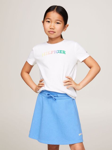 Polera Con Logo Niña Blanco Tommy Hilfiger-0