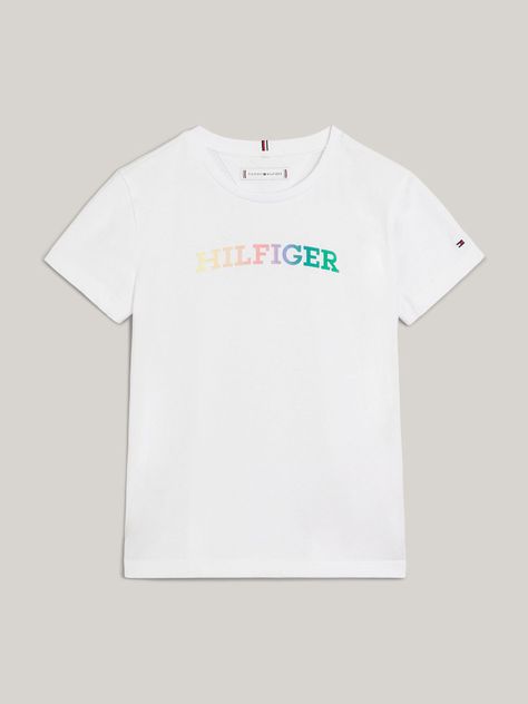Polera Con Logo Niña Blanco Tommy Hilfiger-4