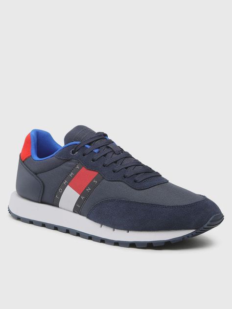 Zapatillas Hombre De Cuero Azul Tommy Hilfiger-0