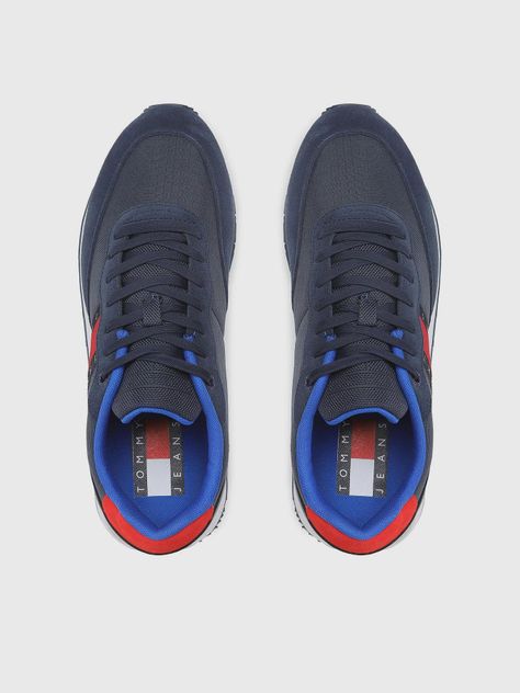 Zapatillas Hombre De Cuero Azul Tommy Hilfiger-2