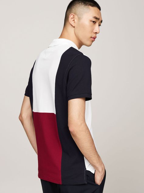 Polo Color Block Regular Fit Blanco Tommy Hilfiger-3