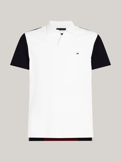 Polo Color Block Regular Fit Blanco Tommy Hilfiger-4