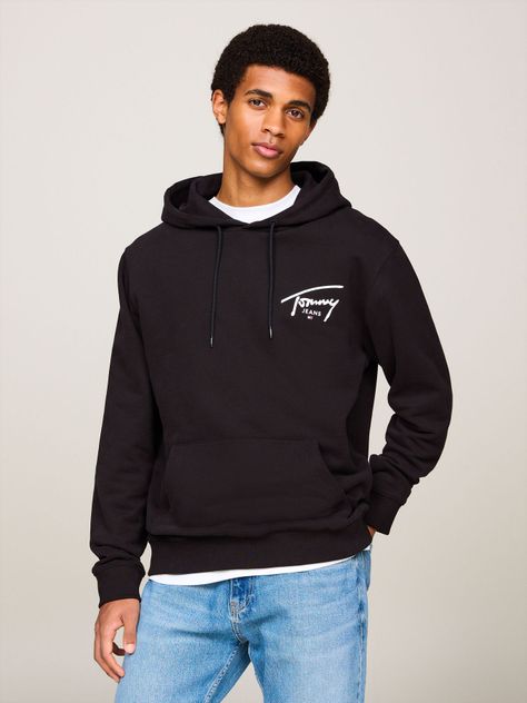 Polerón Hoodie Con Logo Distintivo Negro Tommy Jeans-0