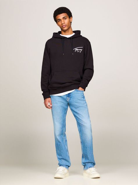 Polerón Hoodie Con Logo Distintivo Negro Tommy Jeans-1