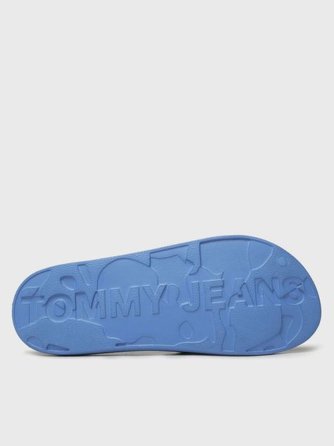 Sandalias Basic Con Logo Celeste Tommy Hilfiger-3