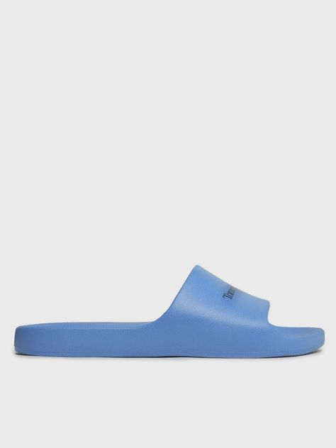Sandalias Basic Con Logo Celeste Tommy Hilfiger-4