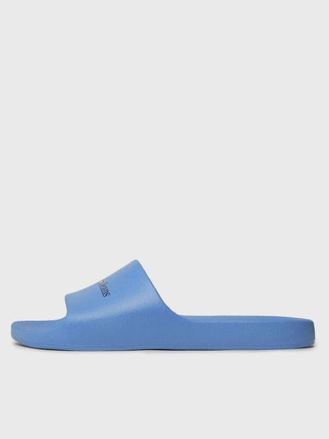 Sandalias Basic Con Logo Celeste Tommy Hilfiger-5