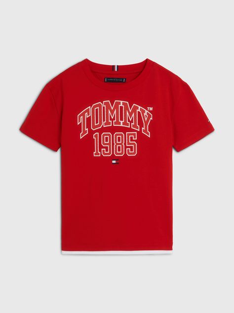 Polera Varsity Con Logo Rojo Tommy Hilfiger-0