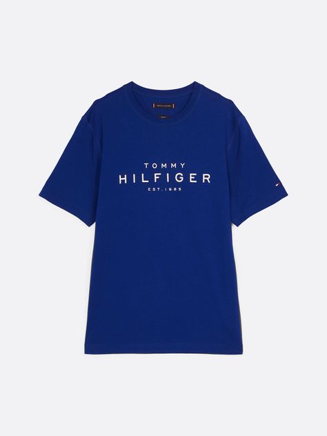 Polera Big Logo Regular Fit D03 Azul Tommy Hilfiger-4