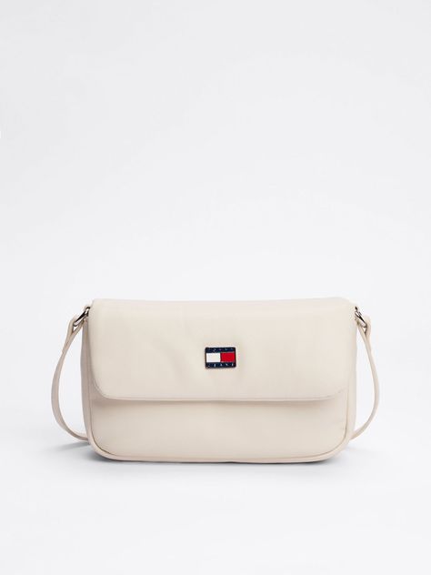 Bandolera Con Solapa Acolchada Beige Tommy Jeans-0