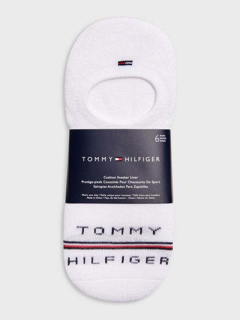 Pack 6 Calcetines Logo Bordado Blanco Tommy Hilfiger-1