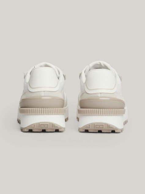 Zapatillas Running Suela Dentada Beige Tommy Hilfiger-1