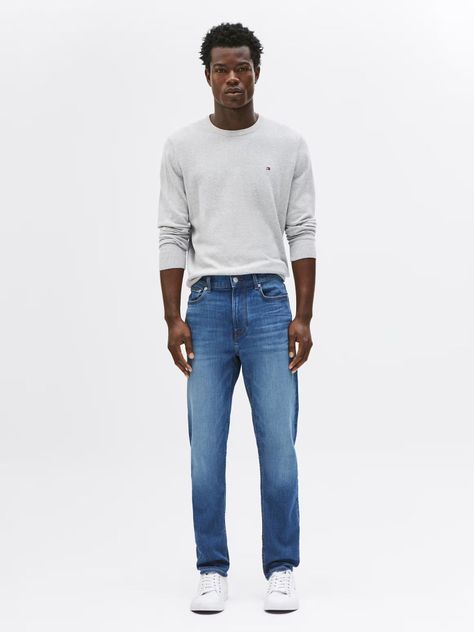 Jeans Bleecker Slim Fit Con Logo Azul Tommy Hilfiger-0