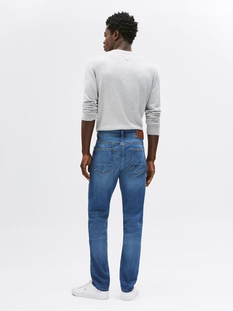 Jeans Bleecker Slim Fit Con Logo Azul Tommy Hilfiger-2