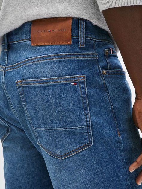 Jeans Bleecker Slim Fit Con Logo Azul Tommy Hilfiger-3
