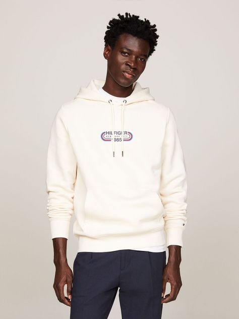 Polerón Hoodie Logo Sport Gráfico Beige Tommy Hilfiger-0
