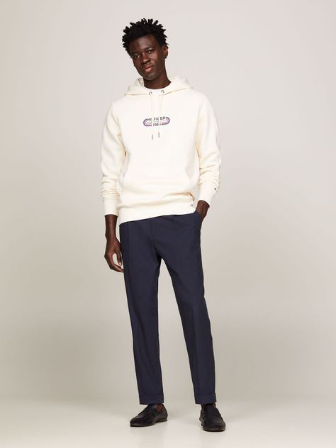 Polerón Hoodie Logo Sport Gráfico Beige Tommy Hilfiger-1