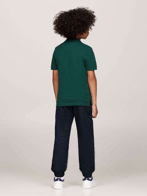 Polo Vertical Flag Logo Verde Tommy Hilfiger-2