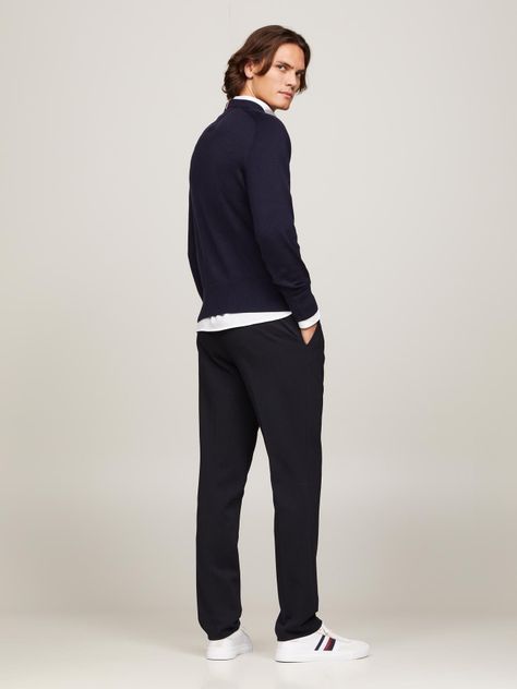 Sweater Relaxed Logo Monogram Azul Tommy Hilfiger-2