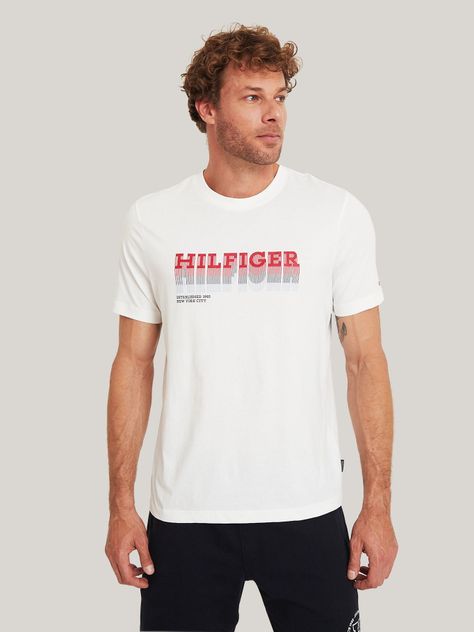 Polera Logo Monotipo Blanco YBR Tommy Hilfiger-0