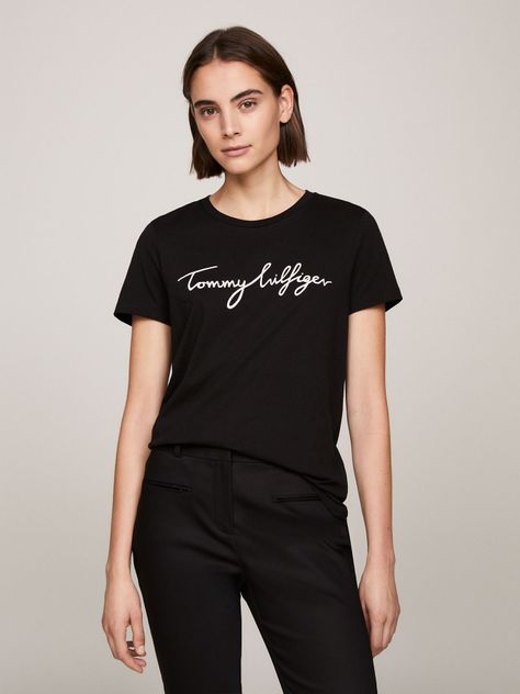Polera Heritage Graphic C-Neck Negro Tommy Hilfiger-0
