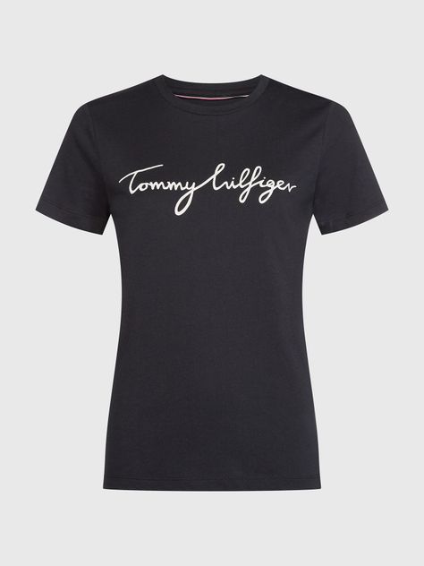 Polera Heritage Graphic C-Neck Negro Tommy Hilfiger-5