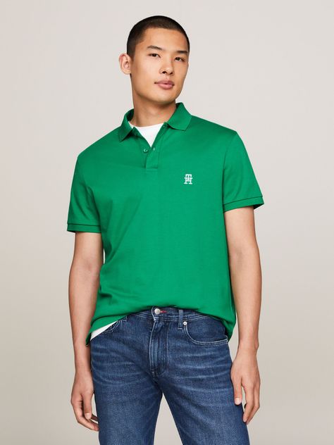 Polo Interlock Monogram Verde Tommy Hilfiger-0