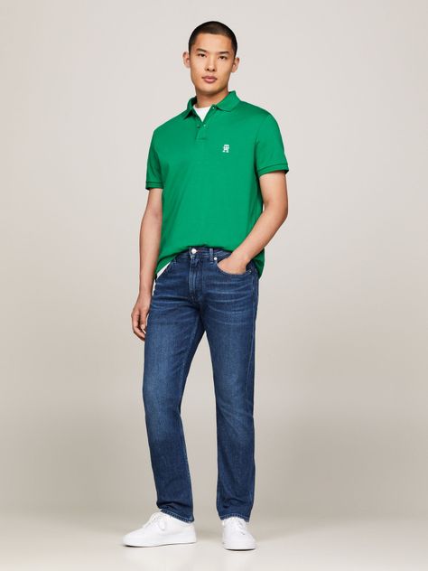 Polo Interlock Monogram Verde Tommy Hilfiger-1