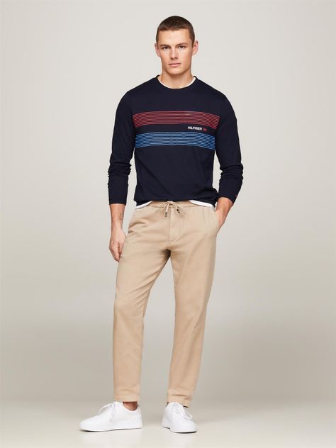 Polera Logo Chest 1985 Azul Tommy Hilfiger-1