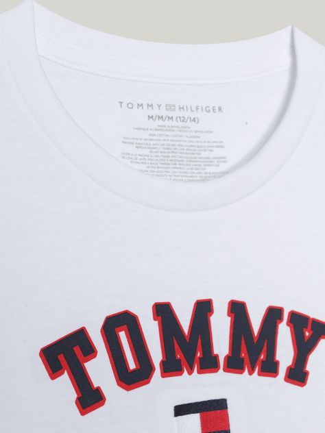 Polera De Niño Varsity Con Logo Blanco Tommy Hilfiger-3