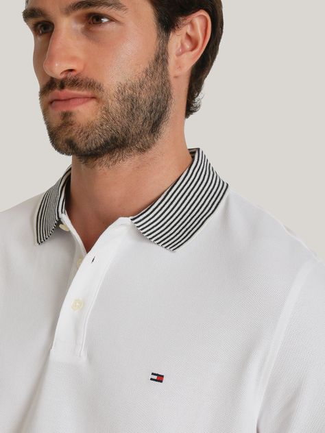 Polo Con Rayas Regular Fit Blanco Tommy Hilfiger-3