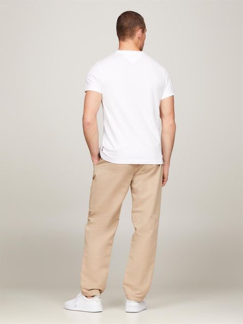 Polera Logo Slim Fit Blanco Tommy Hilfiger-2